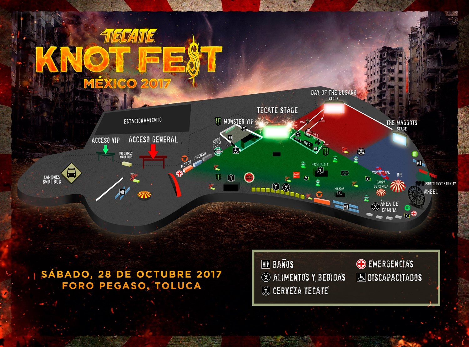slipknotmexico- mapa foropegaso knotfest mexico 2017